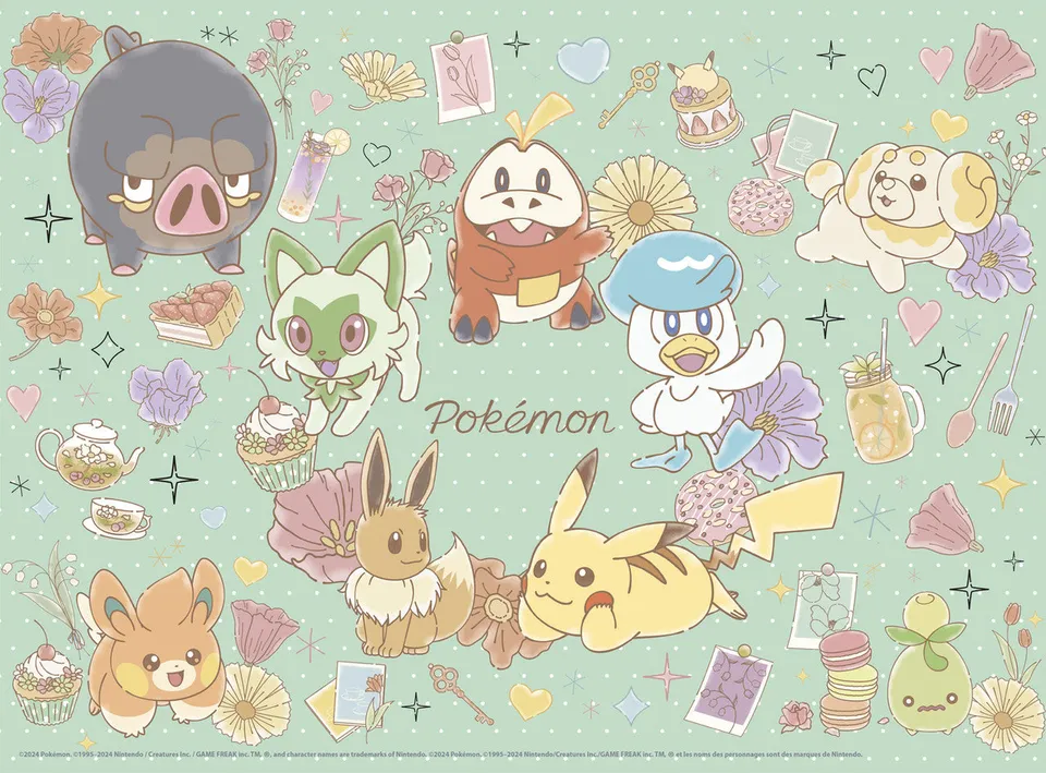 buffalo-games-pok-mon-flower-cafe-puzzle-1000-teile-pikachu image 1