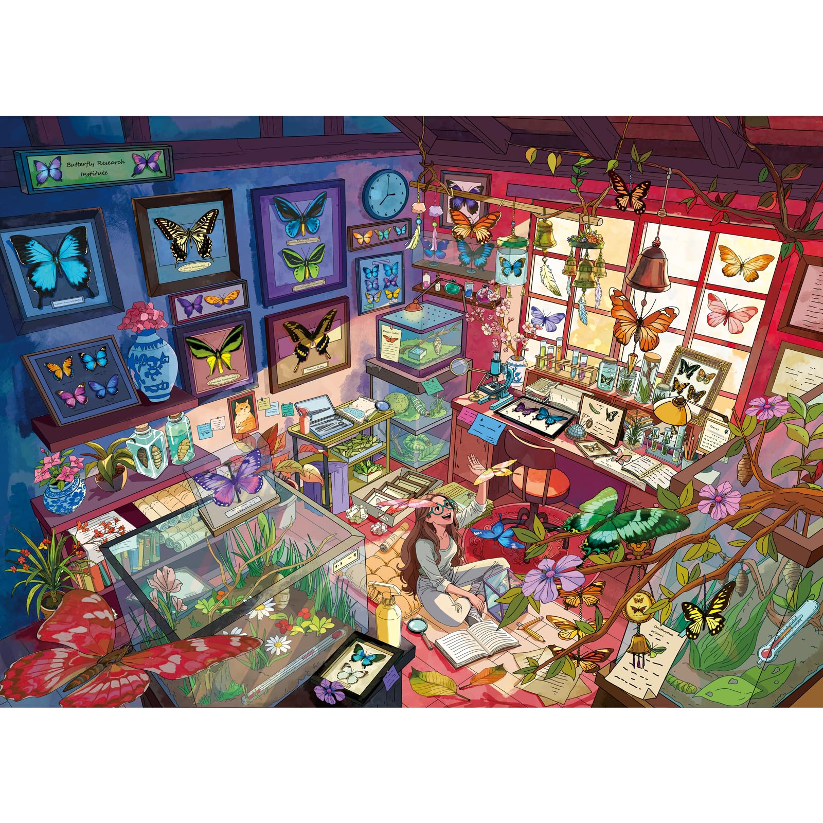 huadada-glasblume-1000-teile-puzzle-70x50-cm image 8