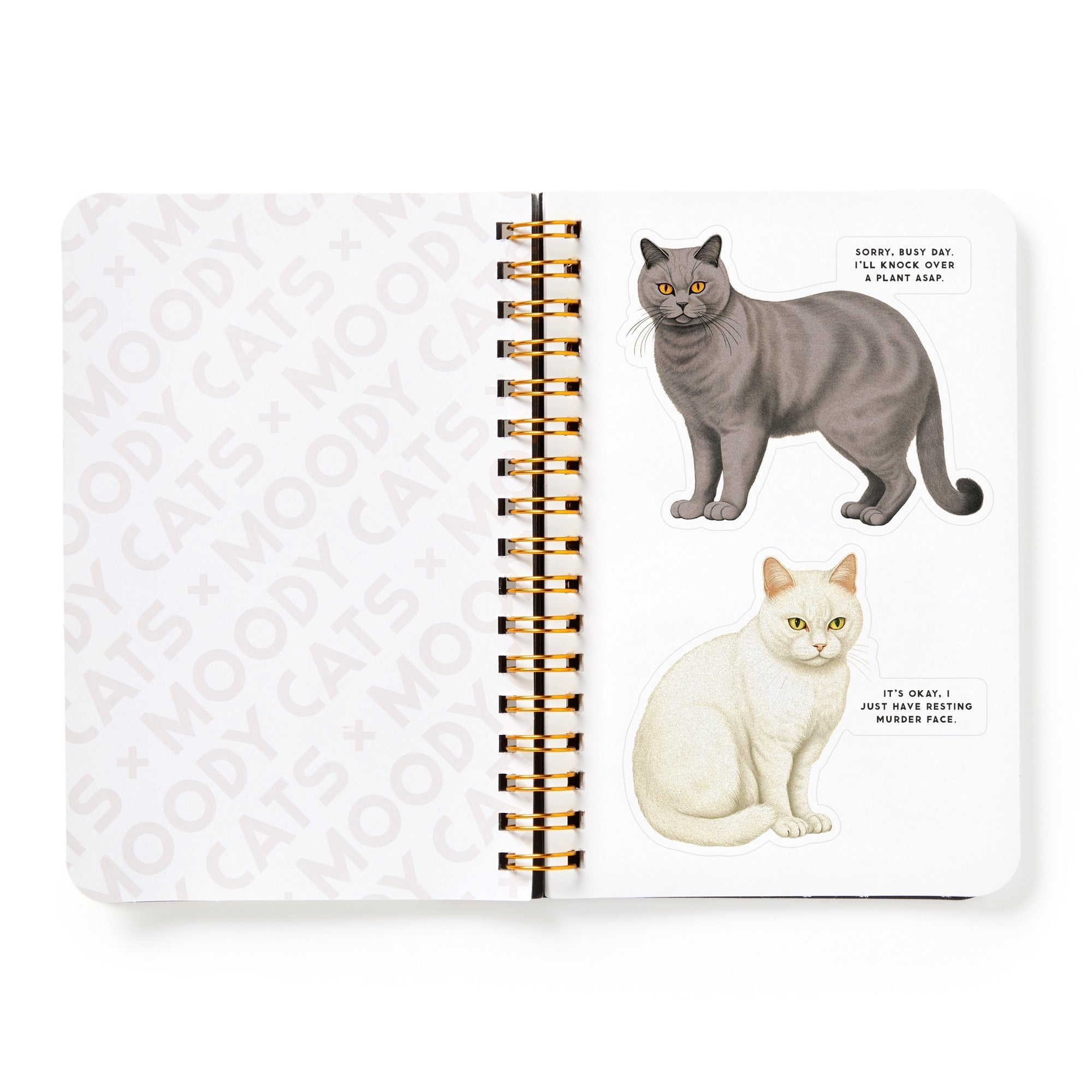 galison-moody-cats-stickerbuch-katzen-18-seiten image 7