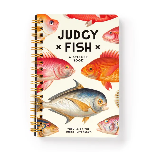 galison-judgy-fish-stickerbuch-20-seiten-vintage image 1