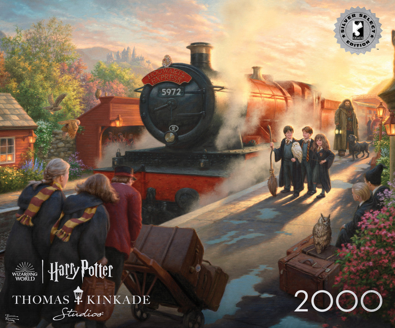 buffalo-games-hogwarts-express-2000-teile-puzzle-kinkade image 1