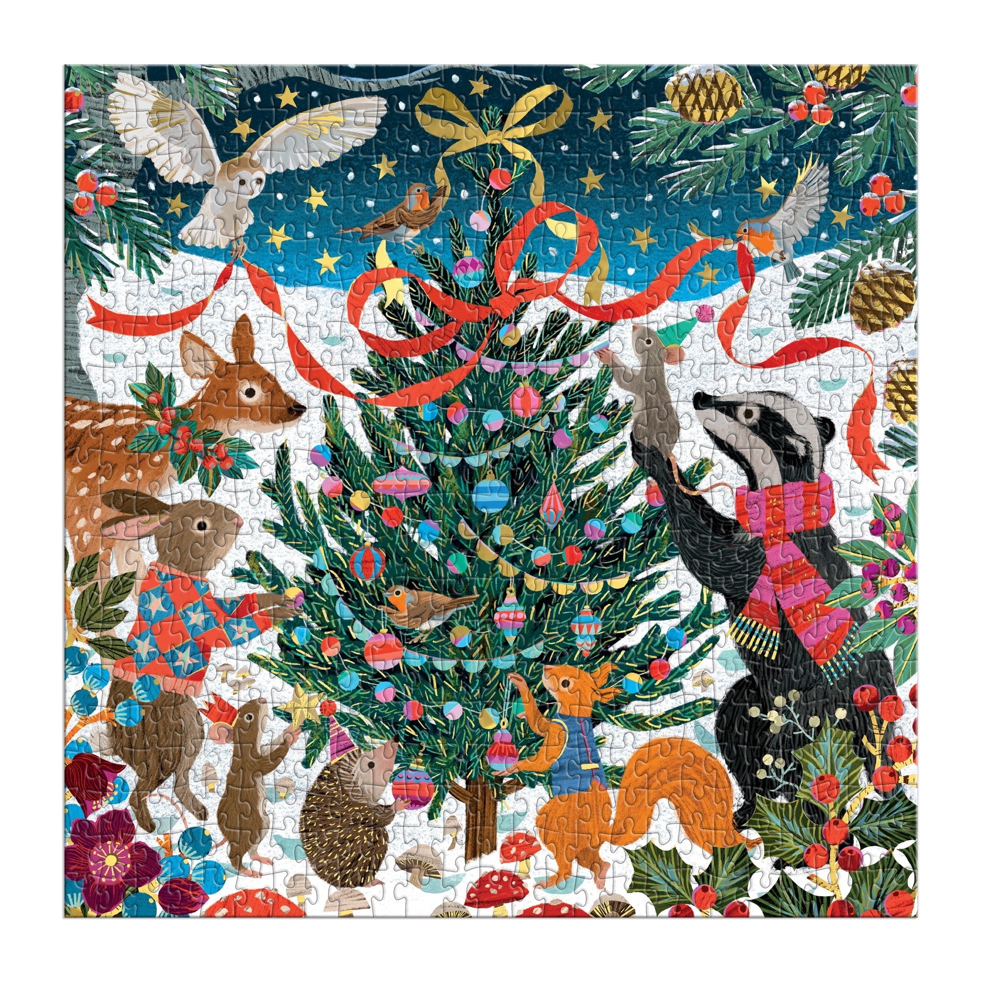 galison-woodland-merrymakers-folienpuzzle-500-teile image 3