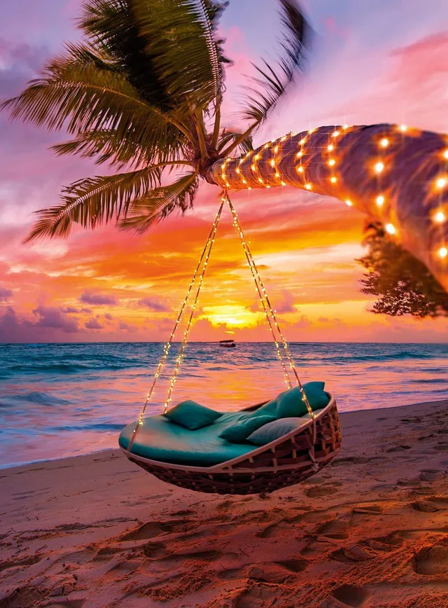 buffalo-games-blanc-maldives-sunset-puzzle-300-teile-meer image 1