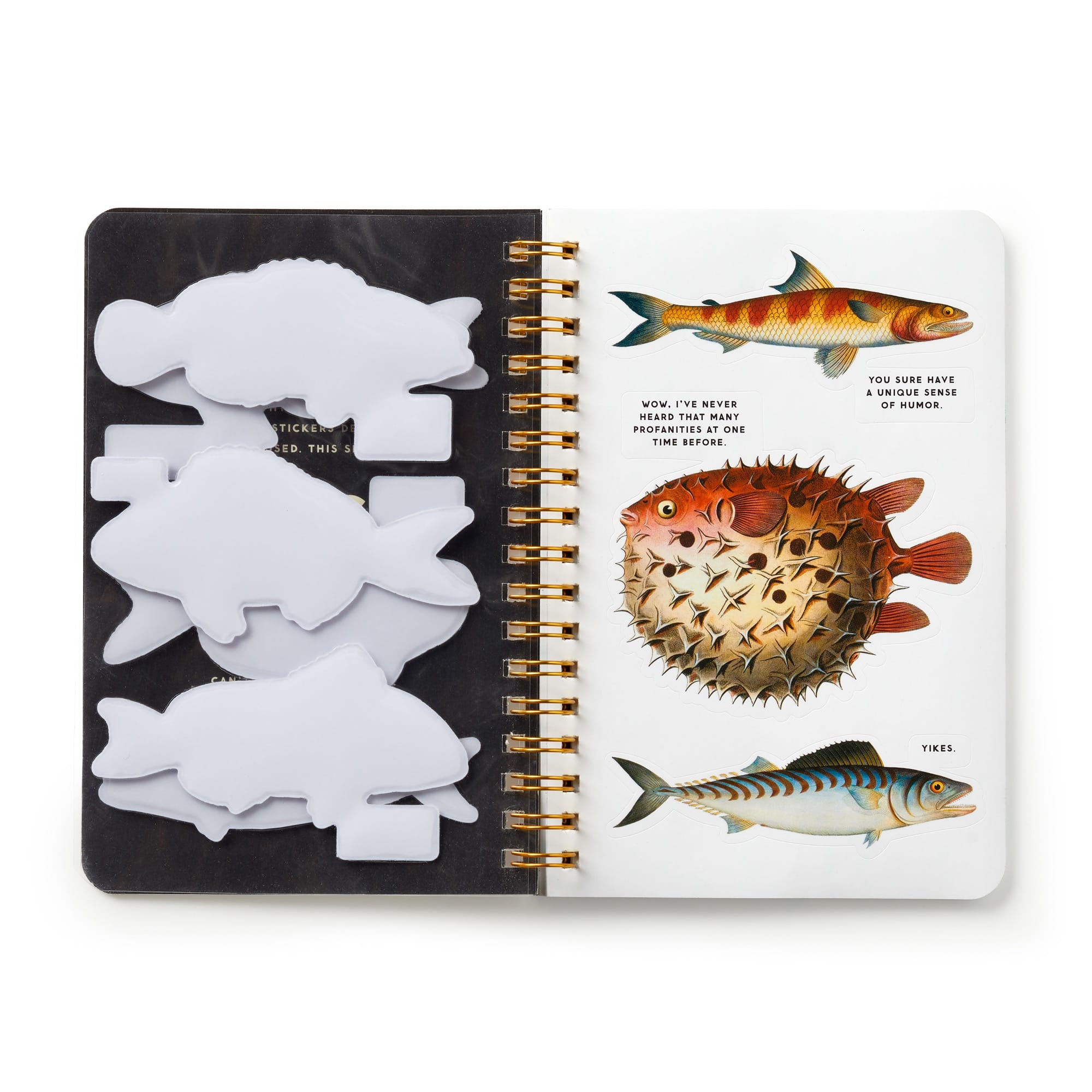 galison-judgy-fish-stickerbuch-20-seiten-vintage image 6