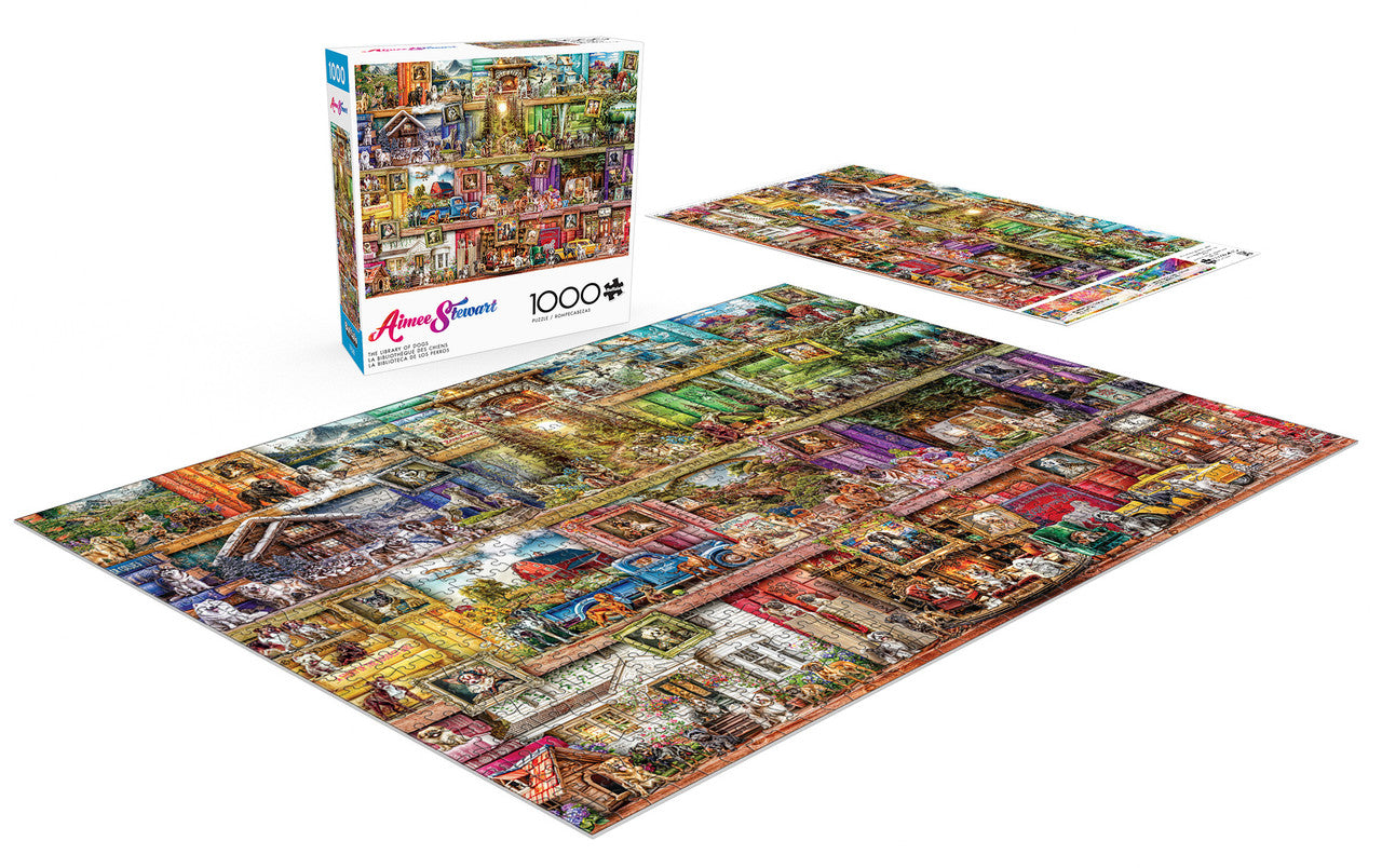 buffalo-games-library-of-dogs-puzzle-1000-teile-hunde image 4