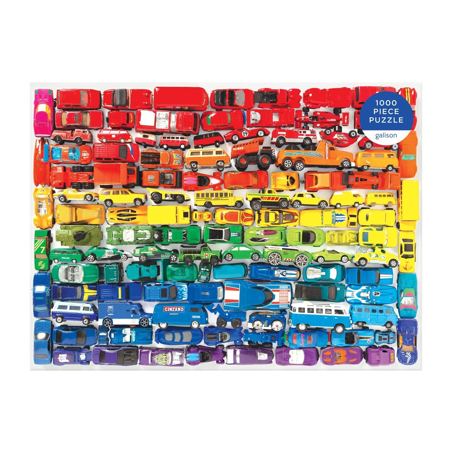 galison-jigsaw-rainbow-toy-cars-puzzle-1000-teile-autos image 2