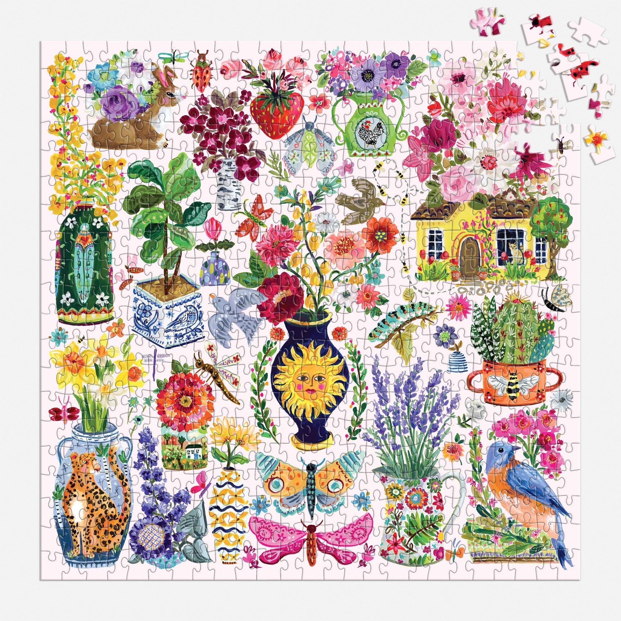 galison-buzzy-bouquets-puzzle-500-teile-blumen image 4