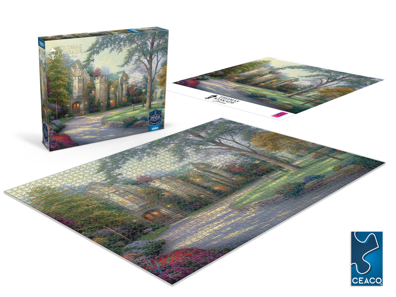 buffalo-games-kinkade-beyond-summer-gate-puzzle-1000-teile-haus image 2