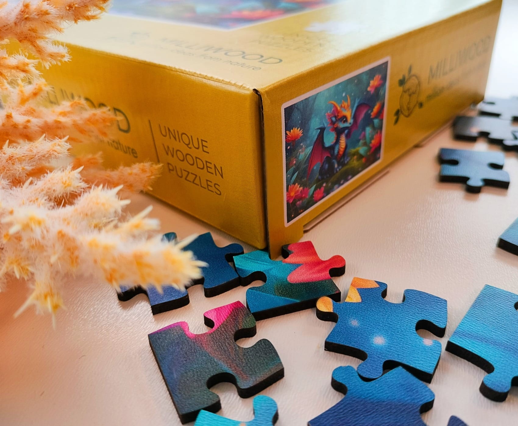 milliwood-secret-stories-drache-holzpuzzle-150-teile image 6