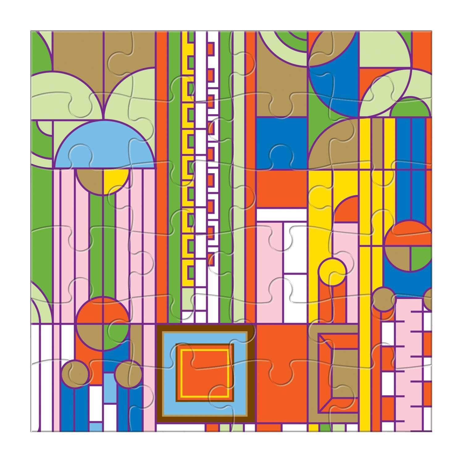 galison-frank-lloyd-wright-holz-puzzle-set-6x25-teile image 5