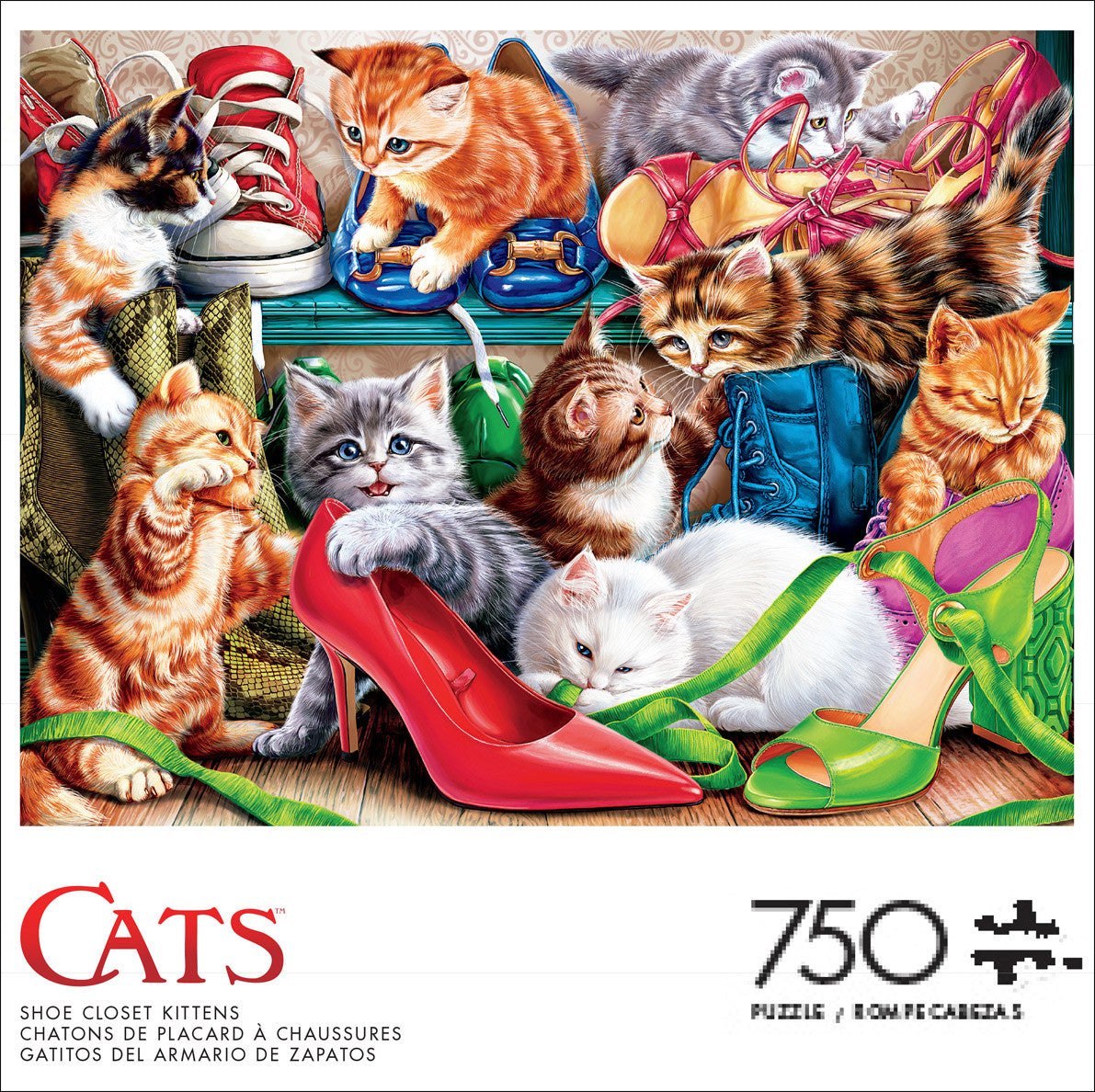 buffalo-games-cats-shoe-closet-kittens-puzzle-750-teile image 2