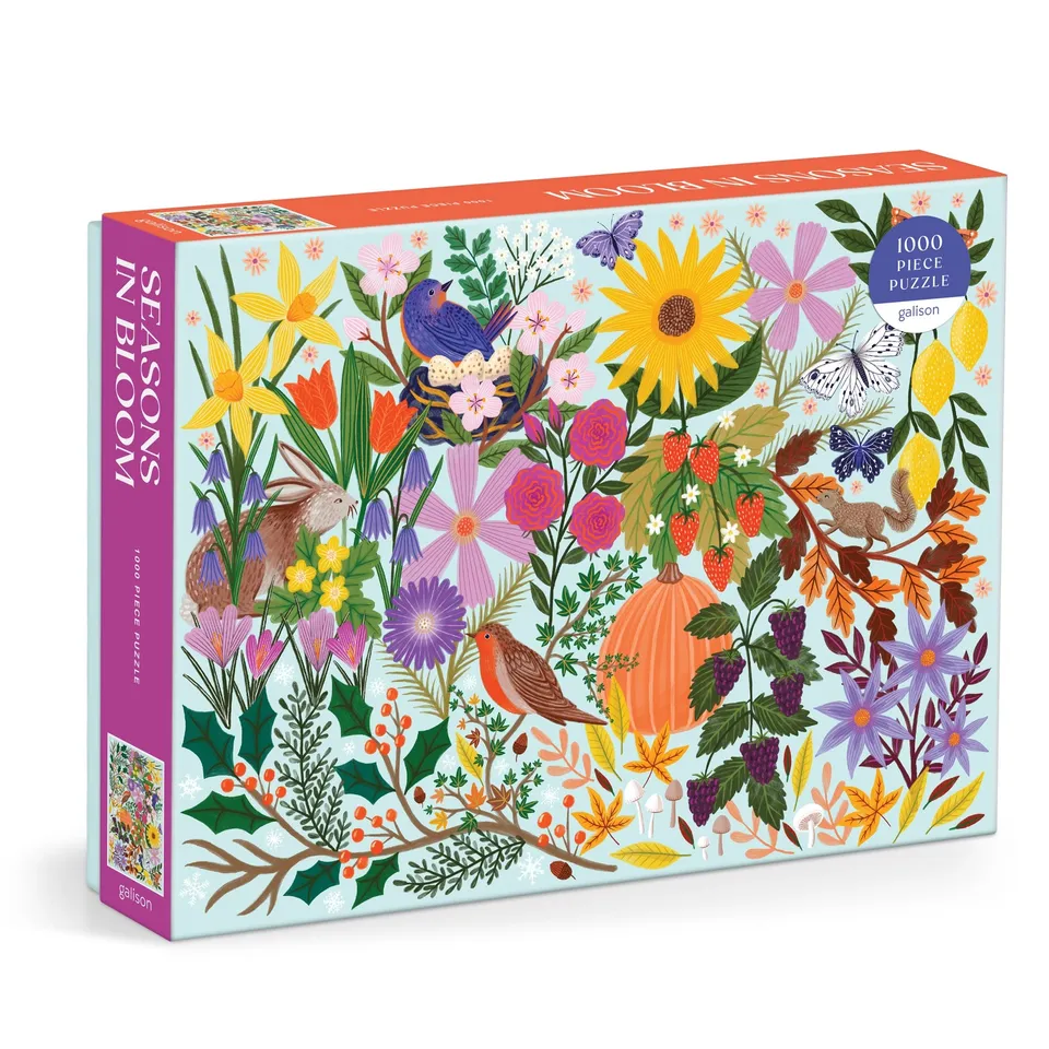 galison-jigsaw-seasons-in-bloom-puzzle-1000-teile-blumen image 1