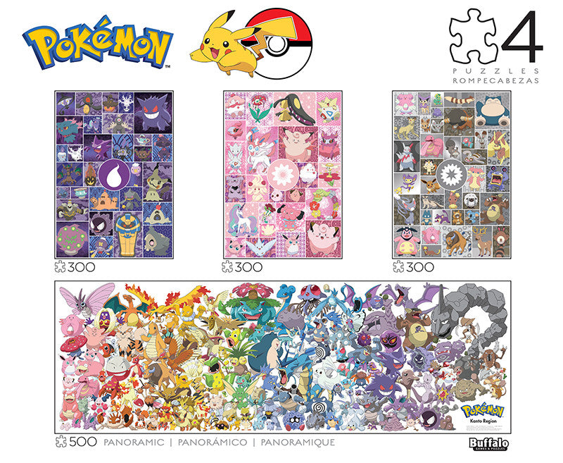 buffalo-games-pokemon-multipack-2-puzzle-4er-set-1400-teile image 1
