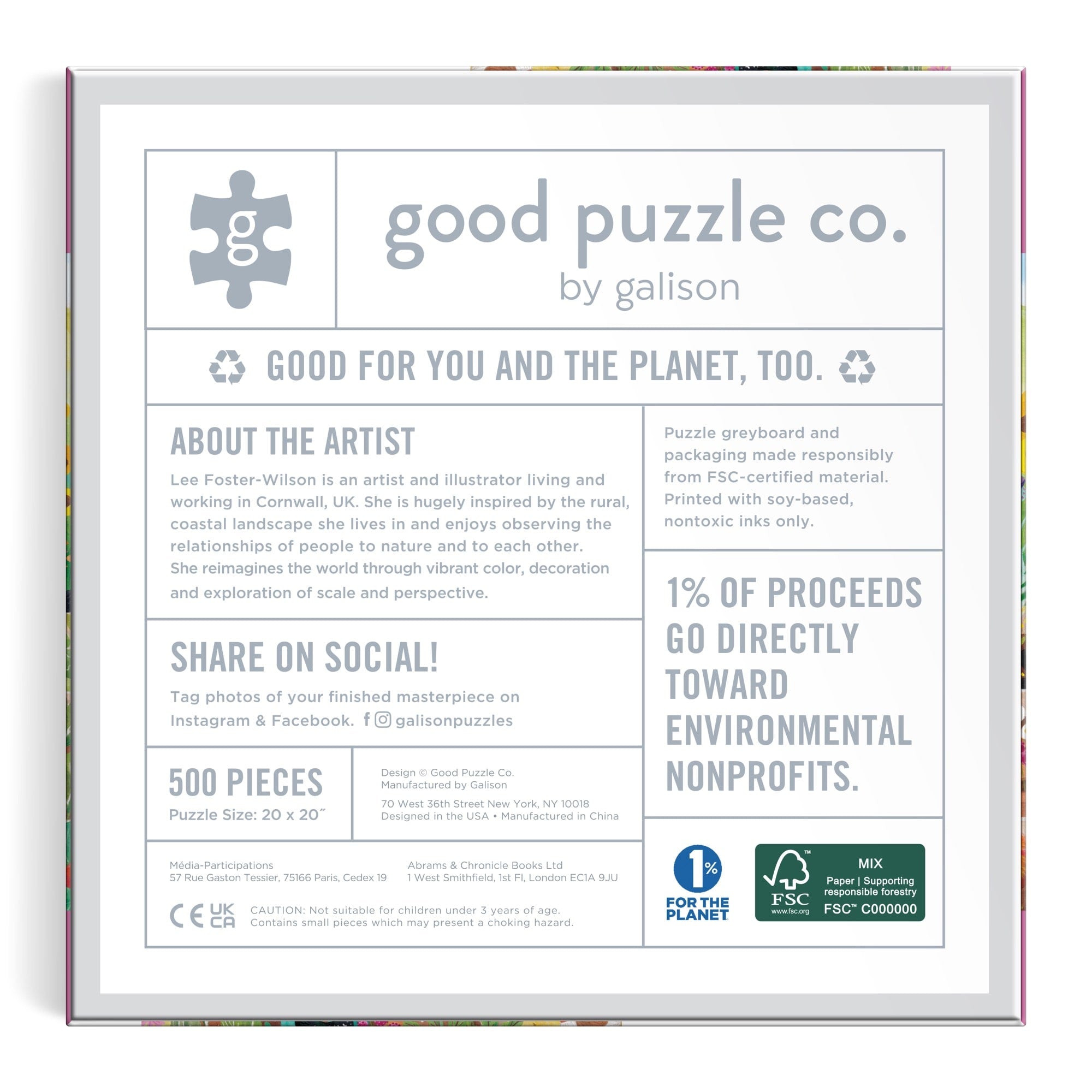galison-good-puzzle-co-basket-blooms-500-teile-puzzle image 4