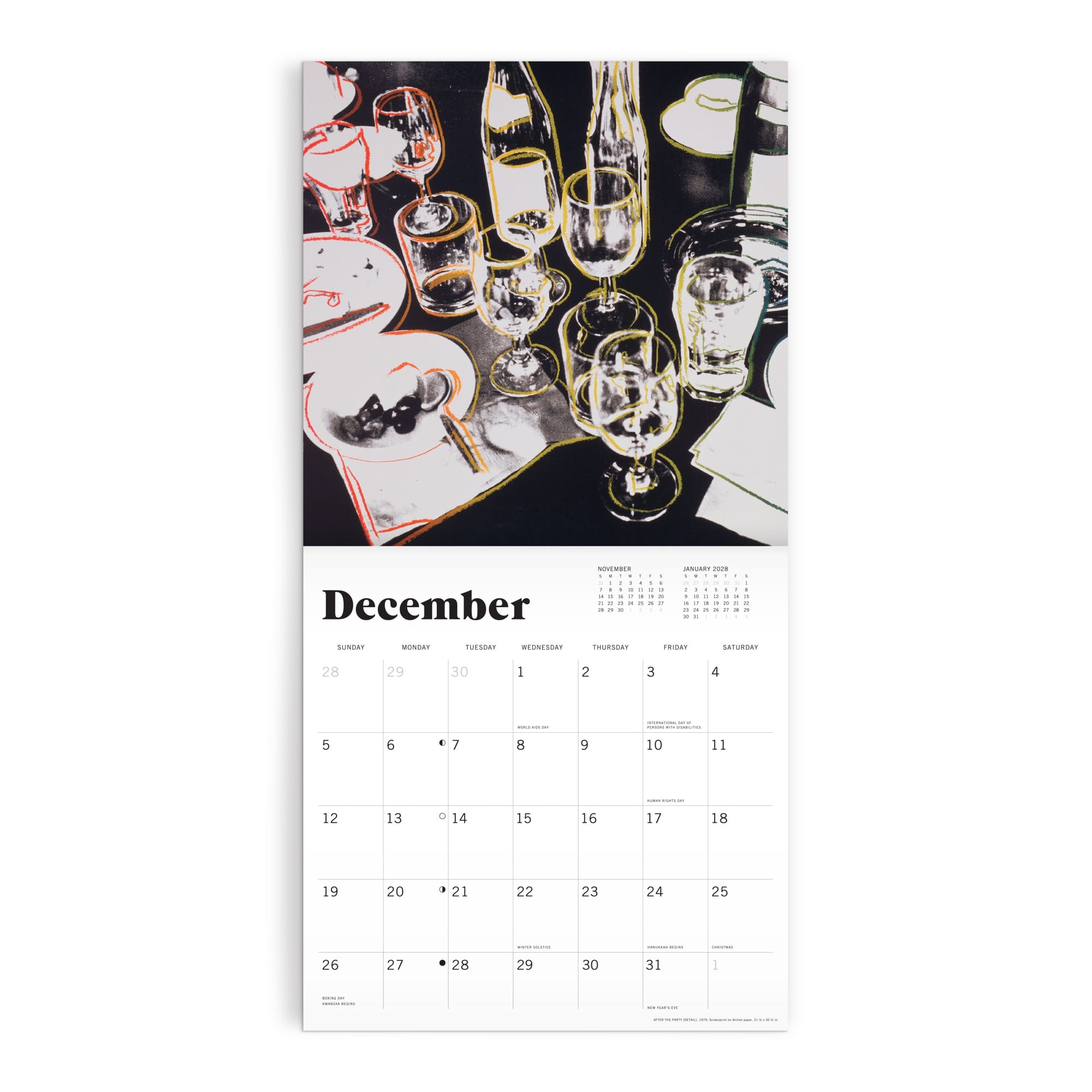 galison-andy-warhol-wandkalender-2027-12x12-pop-art image 5