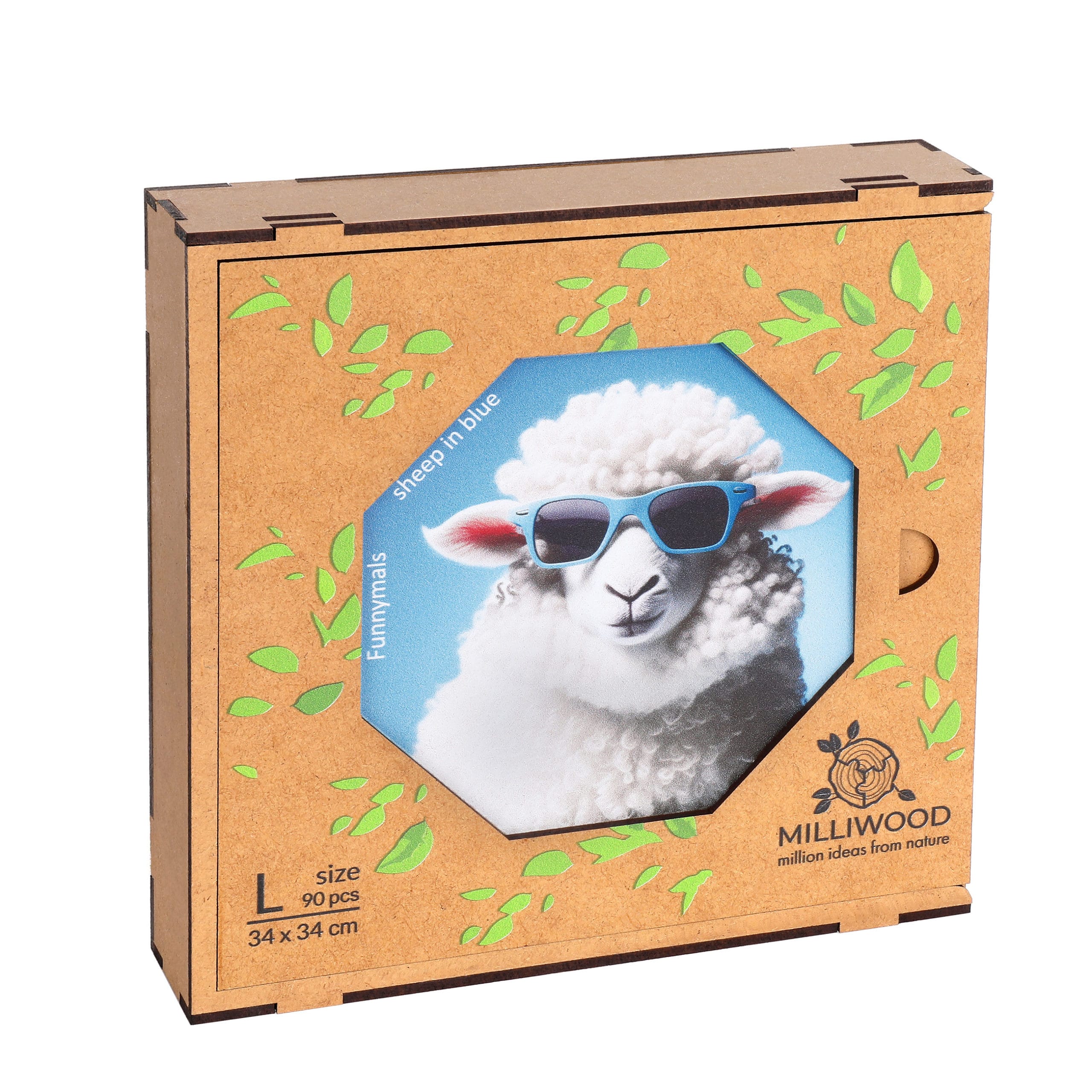 milliwood-funnymals-sheep-in-blue-holzpuzzle-90-teile-schaf image 8