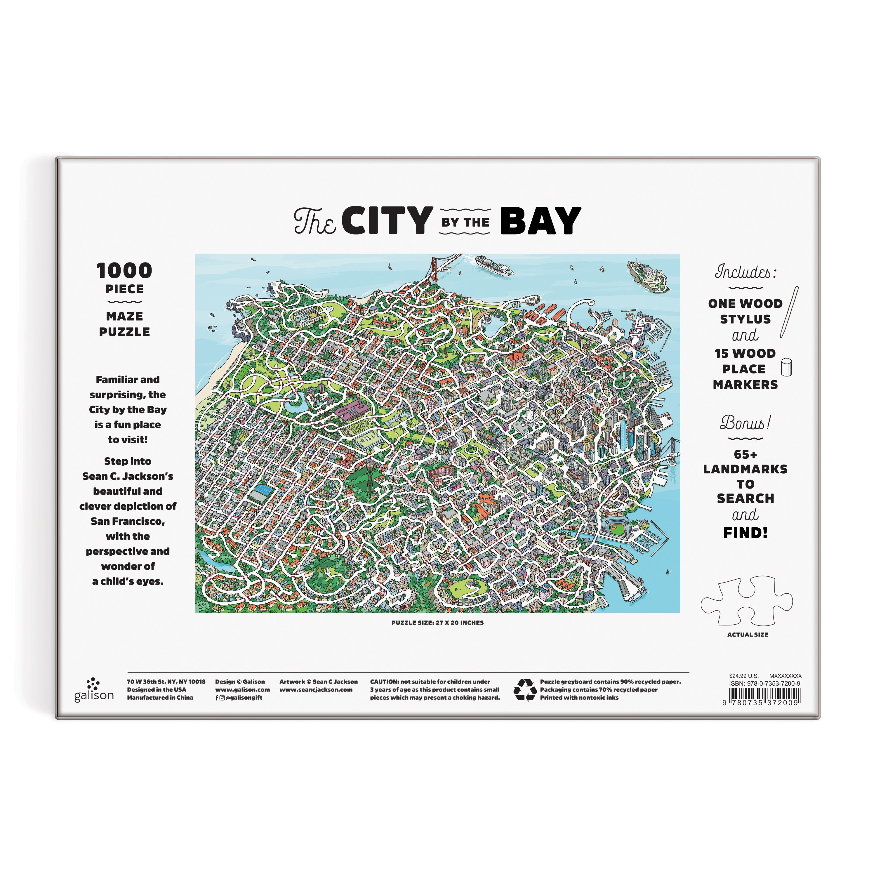 galison-the-city-by-the-bay-1000-teile-maze-puzzle-labyrinth image 6
