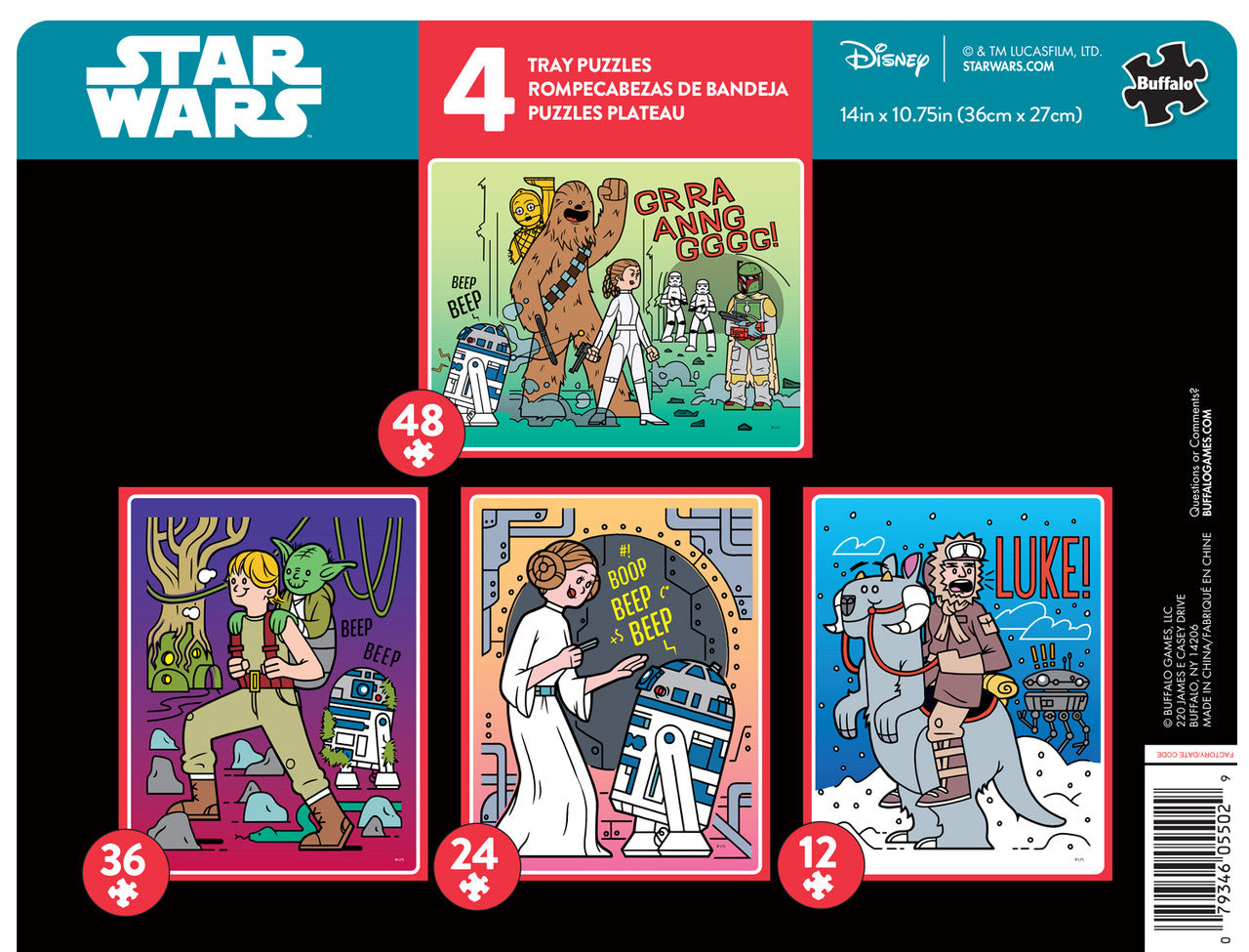 buffalo-games-star-wars-4-in-1-kinderpuzzle-12-48-teile image 2