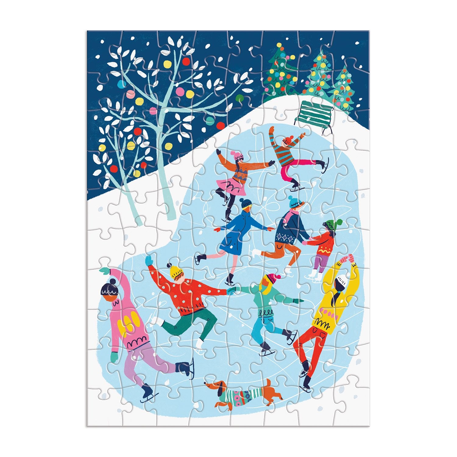 galison-merry-and-bright-adventskalender-puzzle-12x80-weihnachten image 8