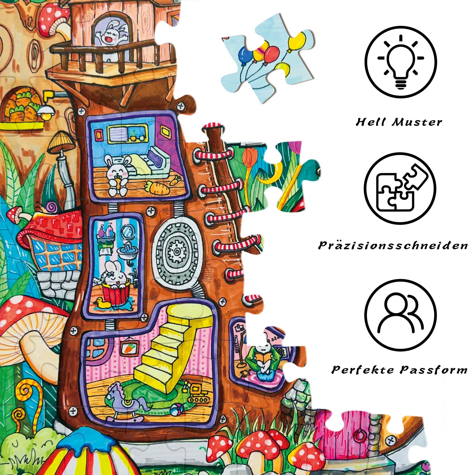 huadada-schuhphantasie-100-teile-kinderpuzzle-38x25-cm image 5
