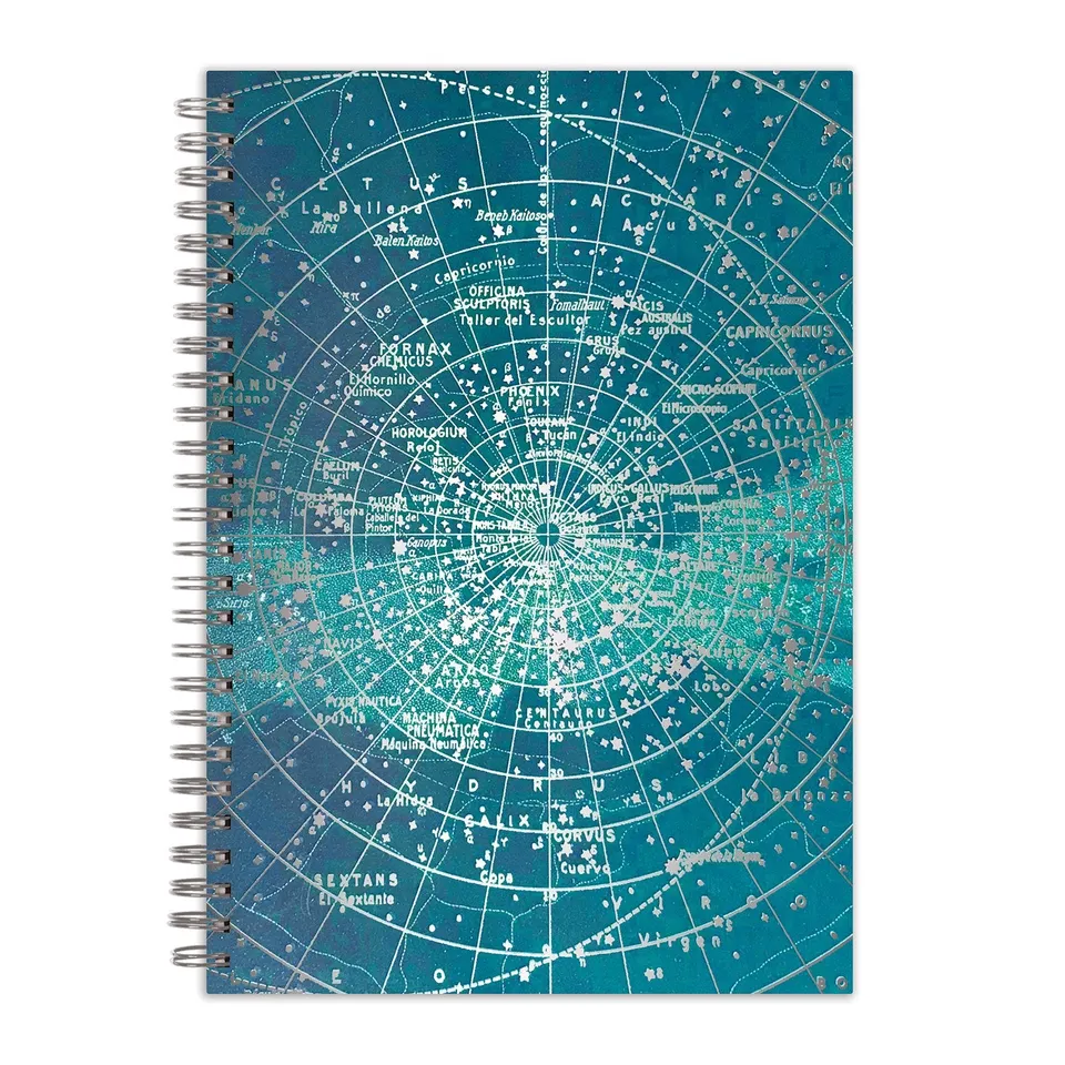 galison-constellation-grid-notizbuch-liniert-spiral-a5 image 1
