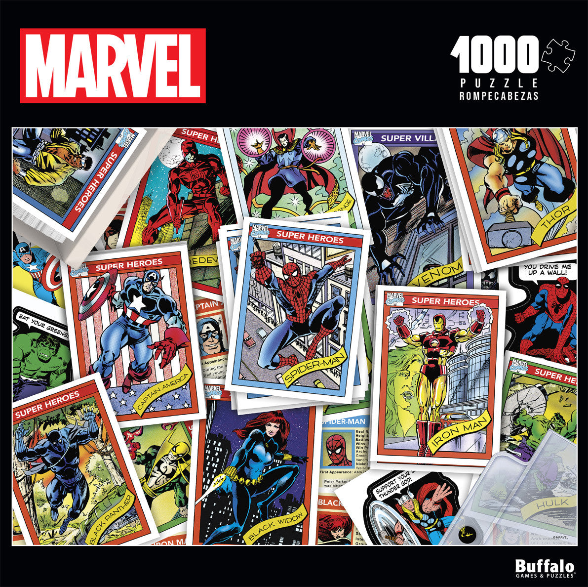 buffalo-games-marvel-trading-cards-puzzle-1000-teile-collage image 2