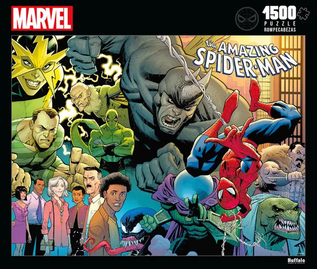 buffalo-games-marvel-back-to-basics-puzzle-1500-teile-spider-man image 1