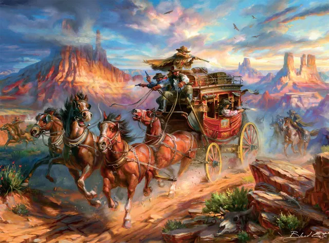buffalo-games-wild-wild-west-1000-teile-puzzle-western image 1