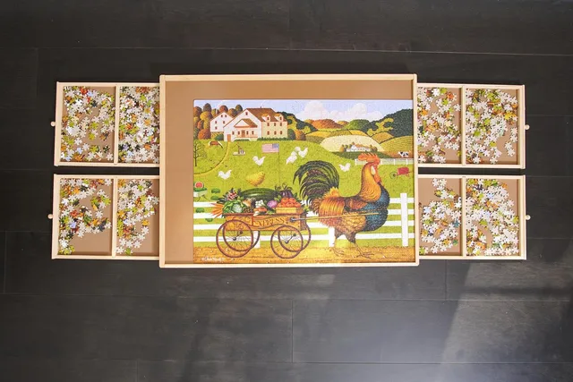buffalo-games-puzzletisch-holz-schubladen-1000-teile image 1