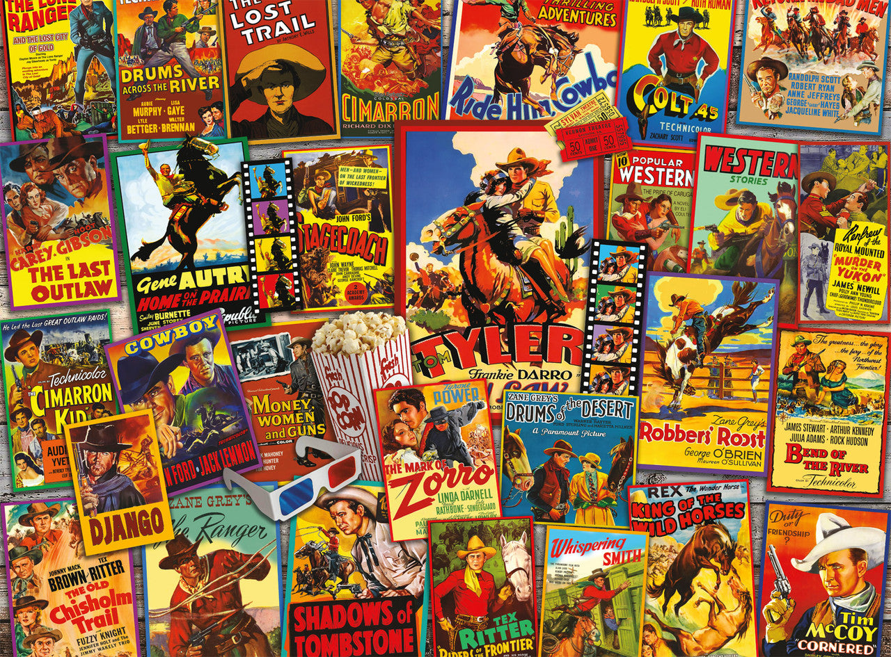 buffalo-games-collage-great-western-posters-1000-teile-puzzle image 1