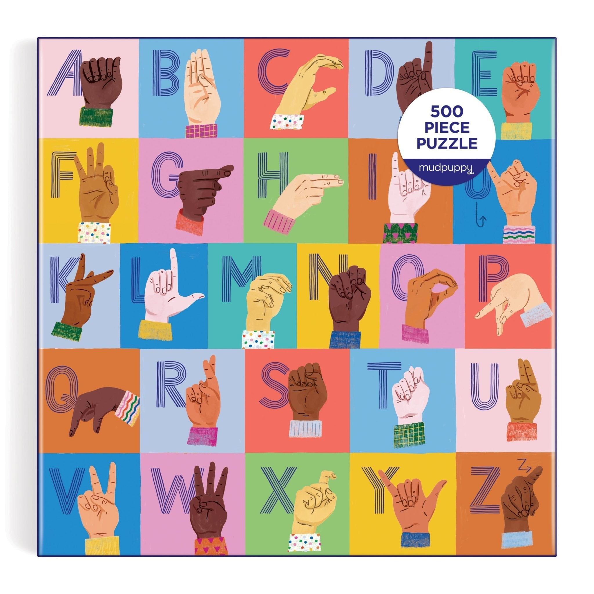 galison-asl-alphabet-500-teile-familienpuzzle-geb-rdensprache image 2
