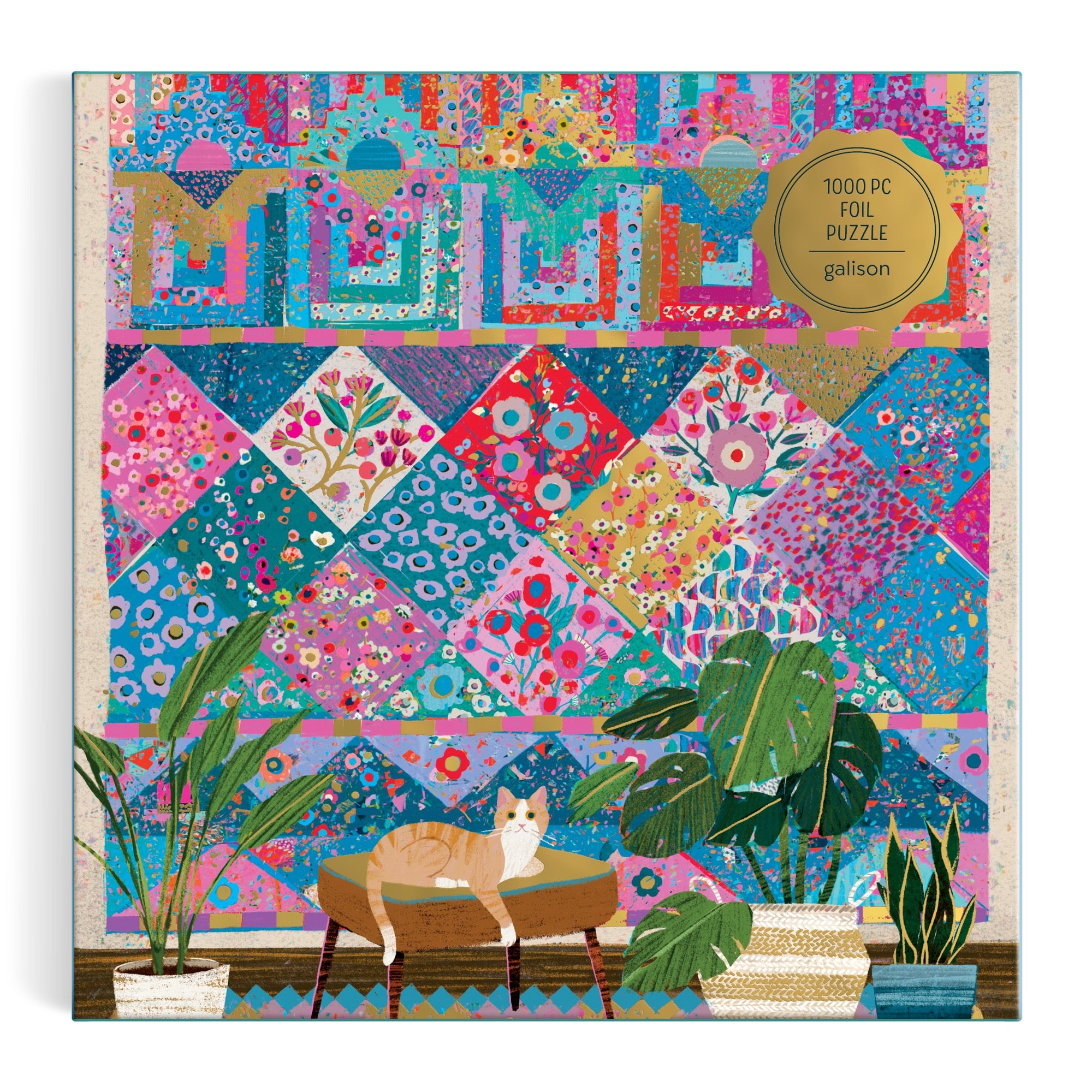 galison-quilter-s-corner-foil-puzzle-1000-teile-victoria-ball image 2