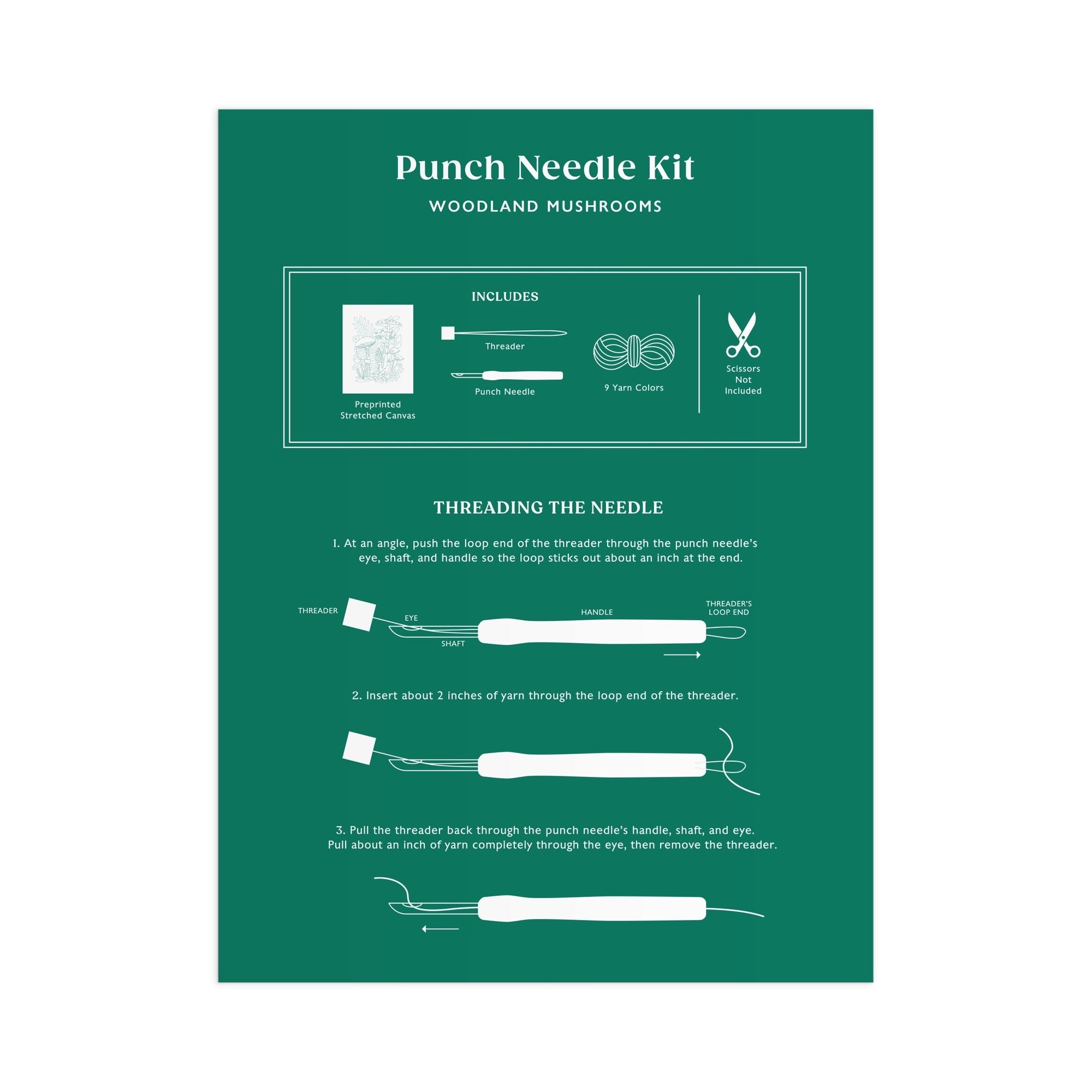 galison-woodland-mushrooms-punch-needle-set-pilze image 5