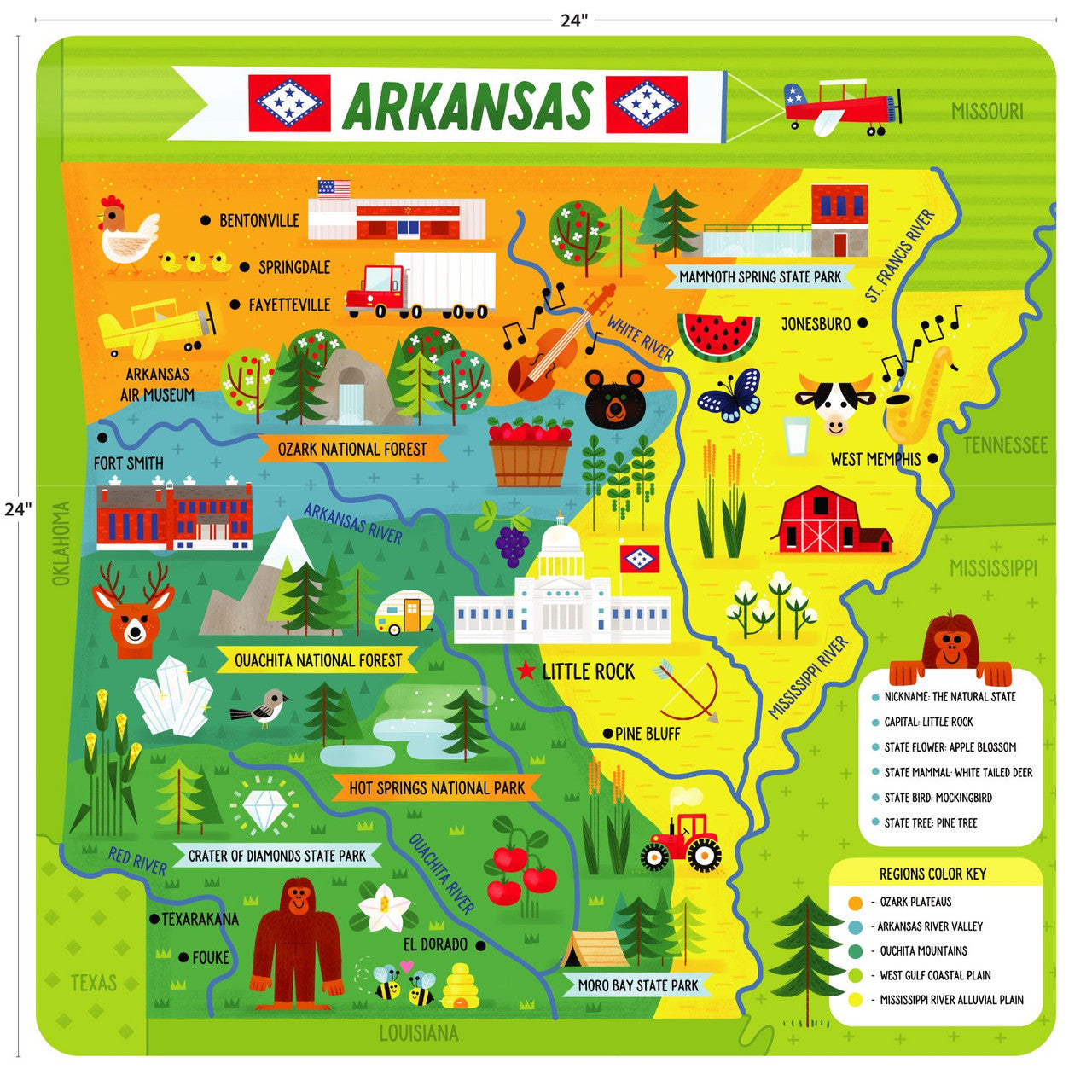buffalo-games-arkansas-49-teile-kinderpuzzle-boden image 5
