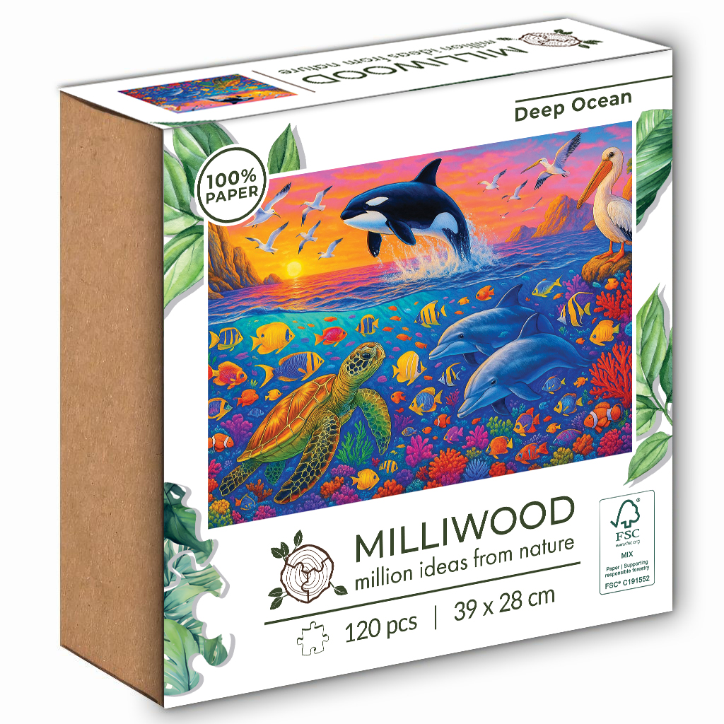 milliwood-deep-ocean-puzzle-120-teile-ozean-fsc image 3