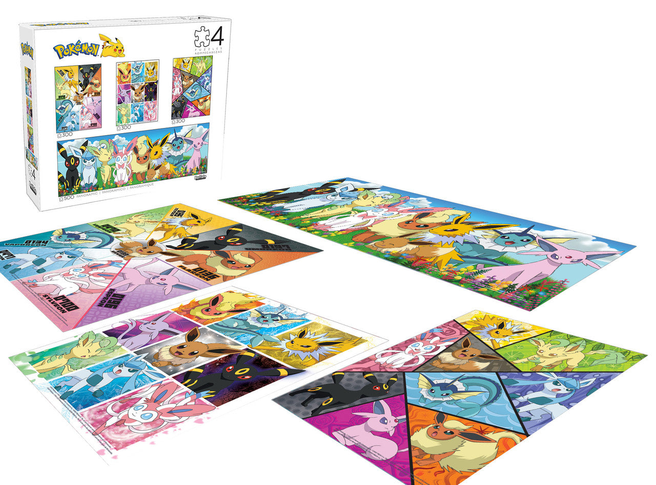 buffalo-games-pok-mon-eevee-4er-puzzle-set-300-500-teile image 3