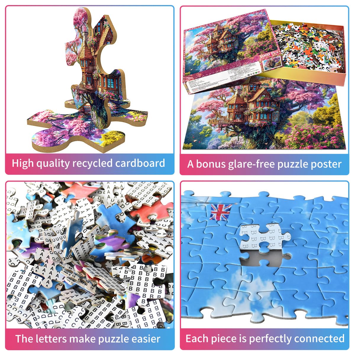 huadada-puzzle-1000-teile-blumenbaum-70x50-cm image 2