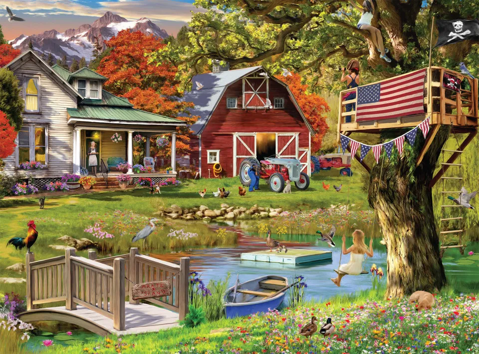 buffalo-games-country-clubhouse-1000-teile-puzzle-bauernhof image 1