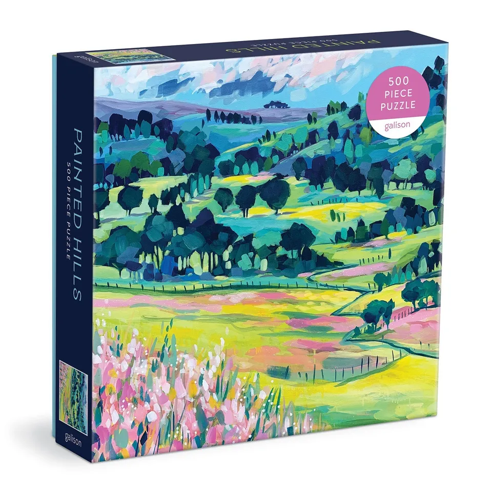 galison-painted-hills-puzzle-500-teile-landschaft-quadratisch image 1