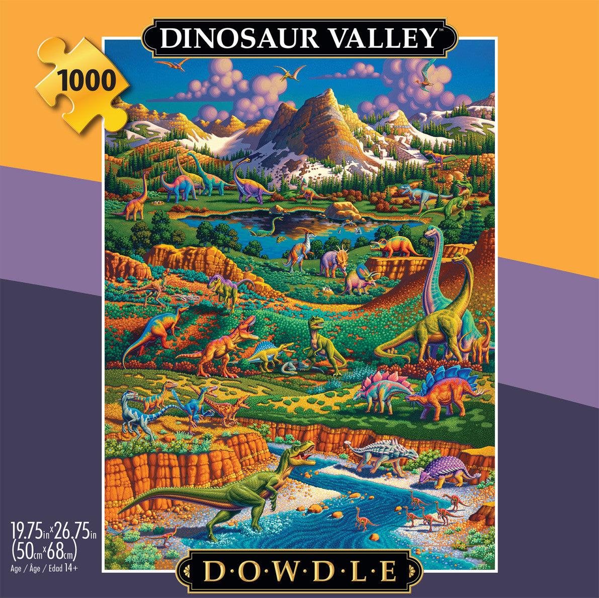 buffalo-games-eric-dowdle-dinosaur-valley-1000-teile-puzzle-dino image 2