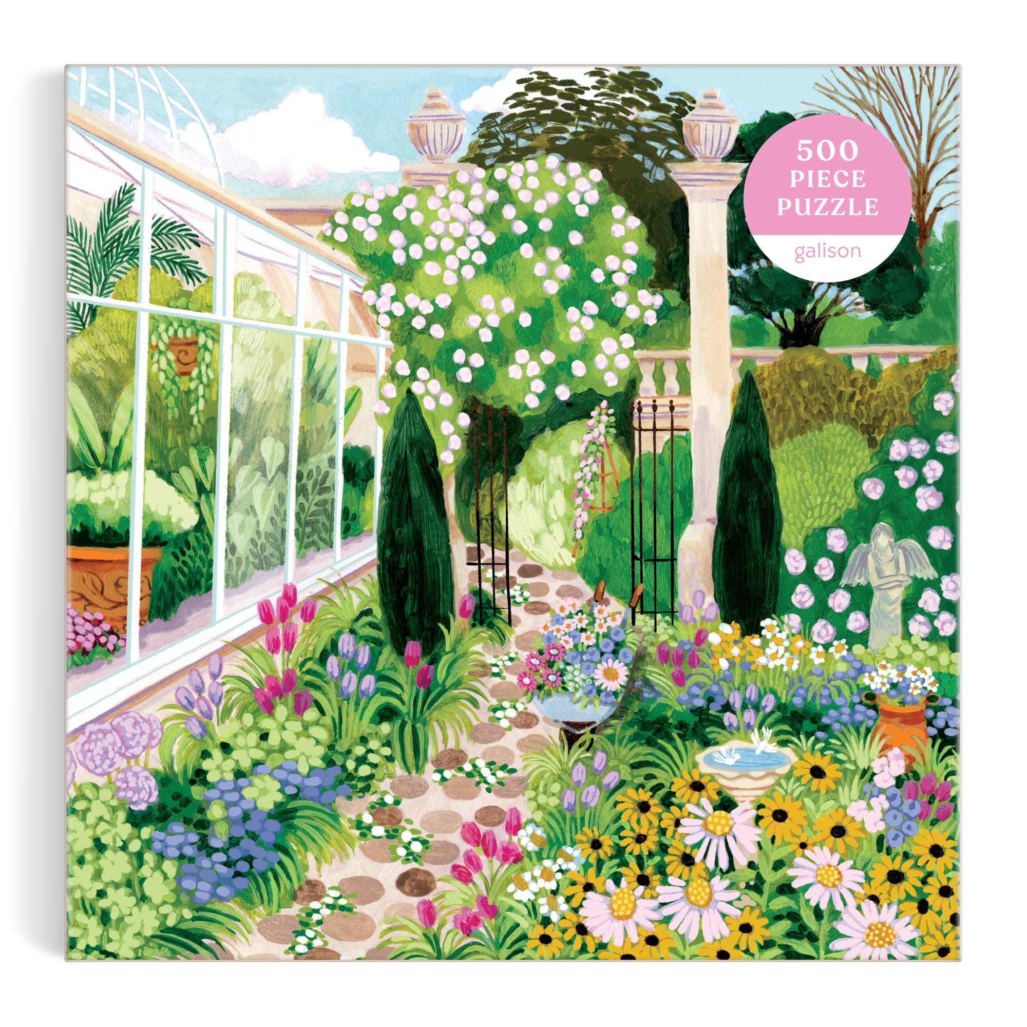 galison-evergreen-gardens-puzzle-500-garten image 2