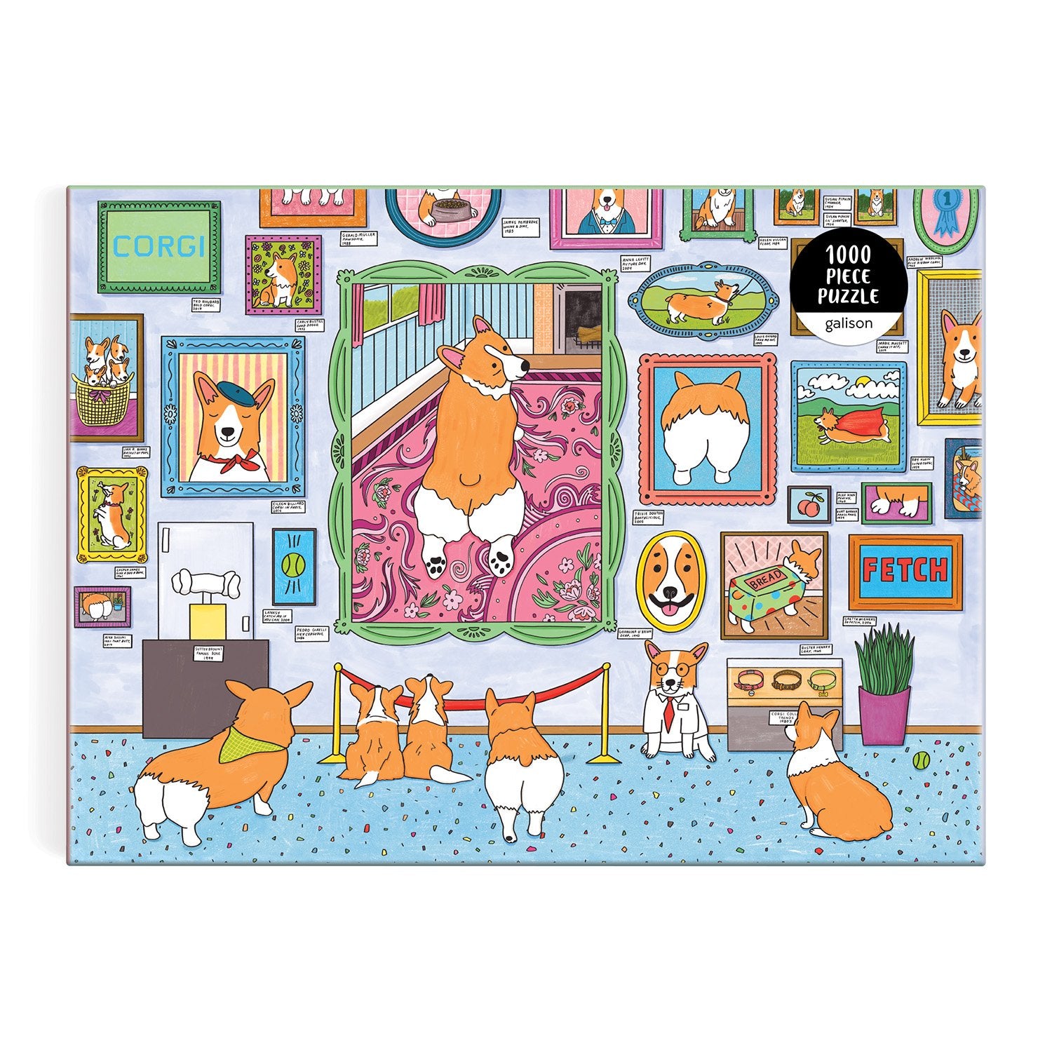 galison-museum-of-the-corgi-1000-teile-puzzle-hund image 2