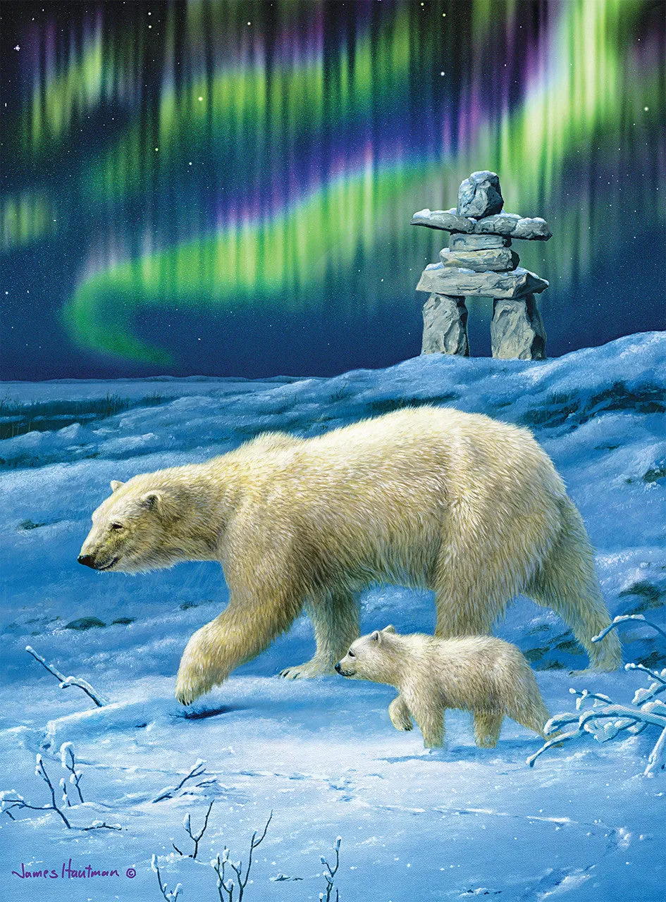 buffalo-games-hautman-northern-lights-bears-puzzle-1000-teile image 1