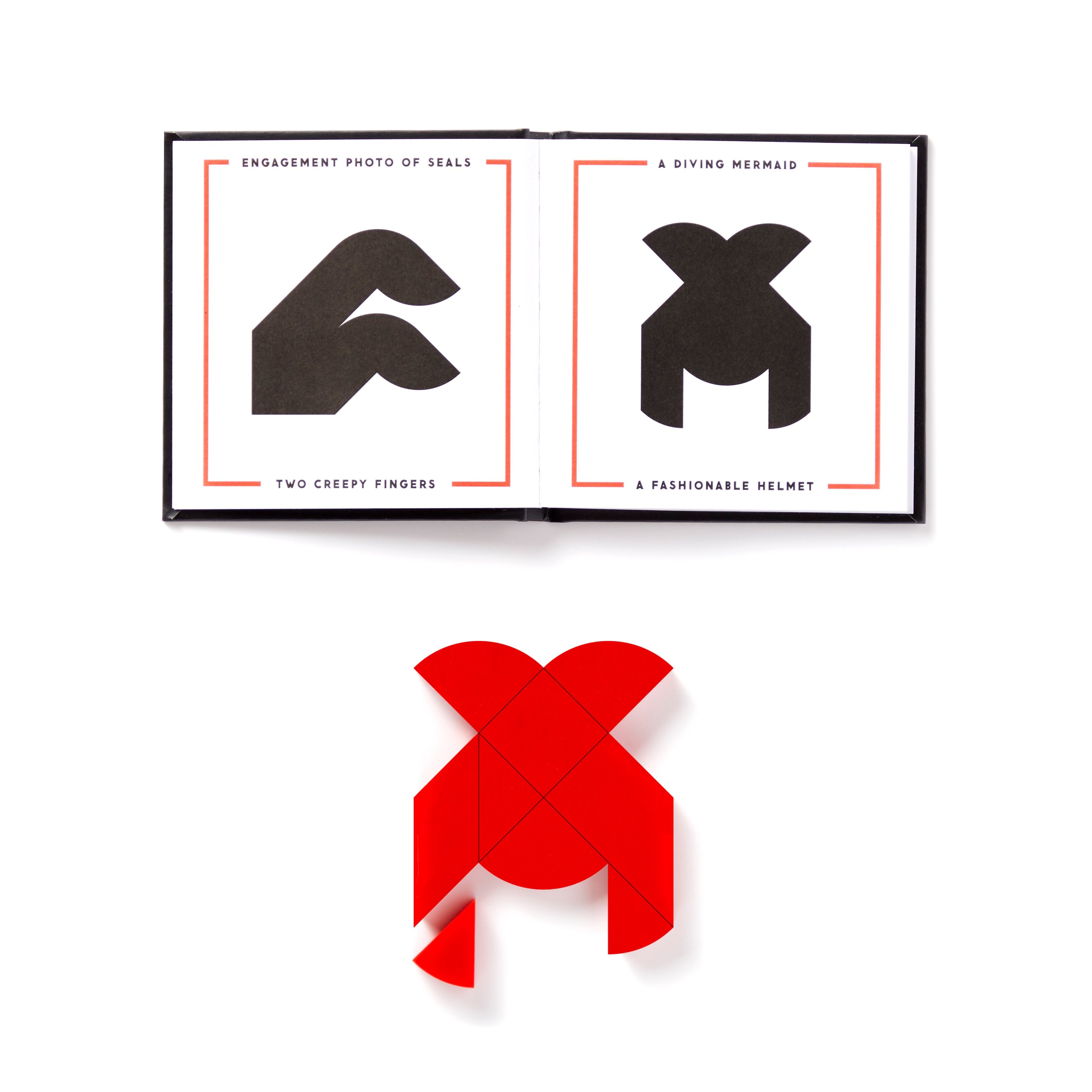 galison-at-first-sight-tangram-puzzle-herz-rot-9-teile image 5