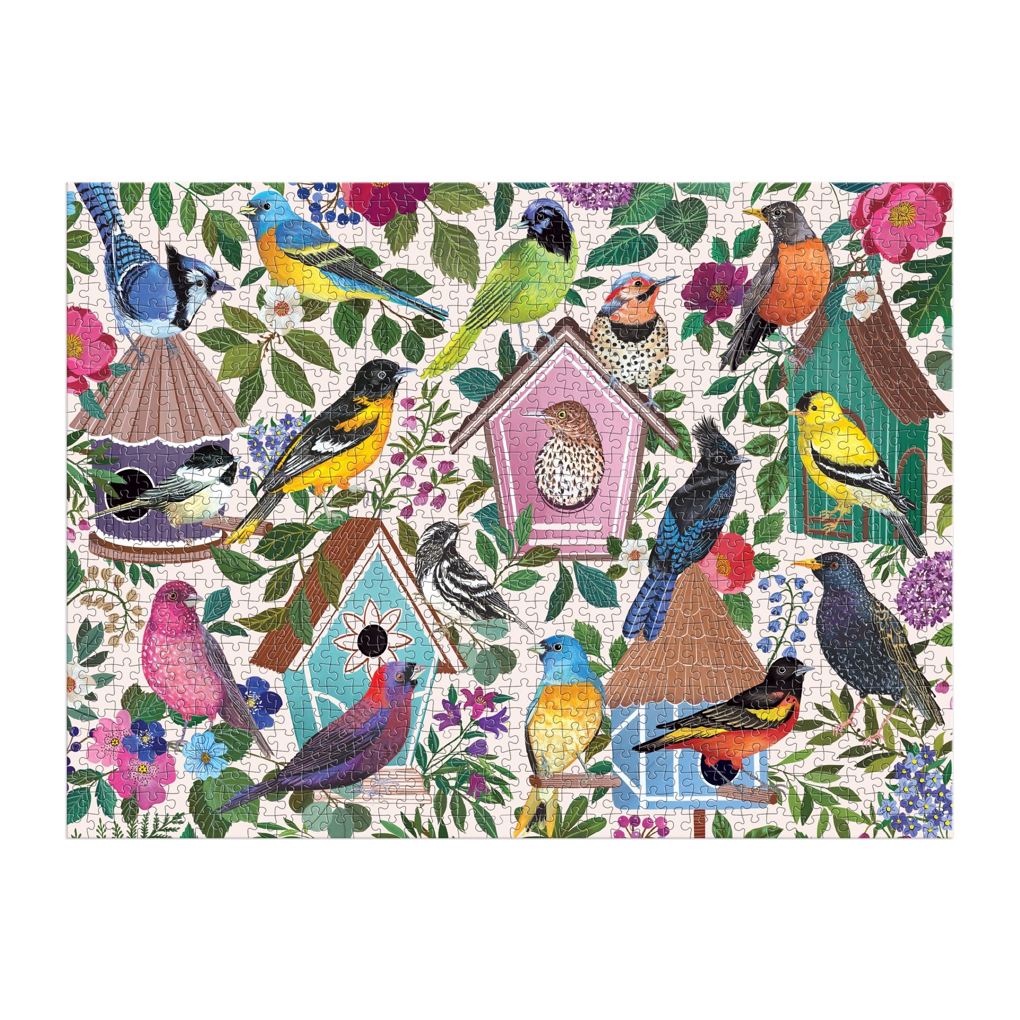 galison-birdhouse-lane-puzzle-1000-teile-vogelh-user image 3