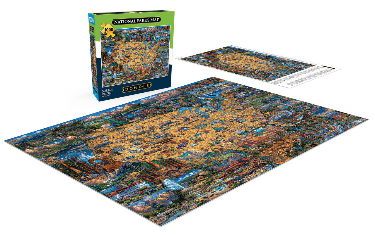 buffalo-games-national-parks-map-puzzle-1000-teile-karte image 3