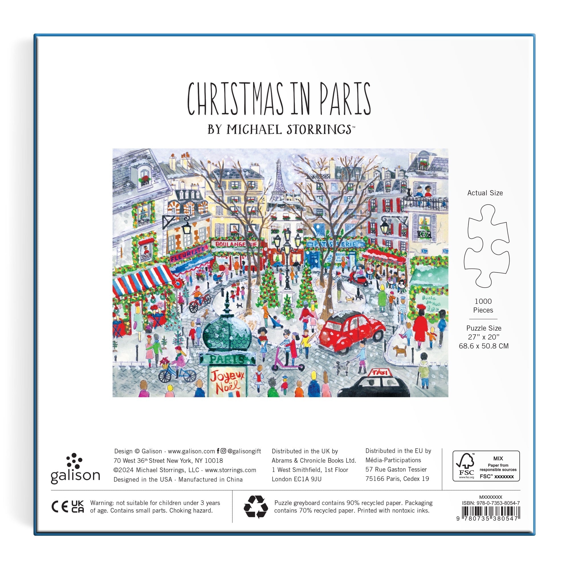 galison-michael-storrings-christmas-in-paris-puzzle-1000-teile-folie image 6