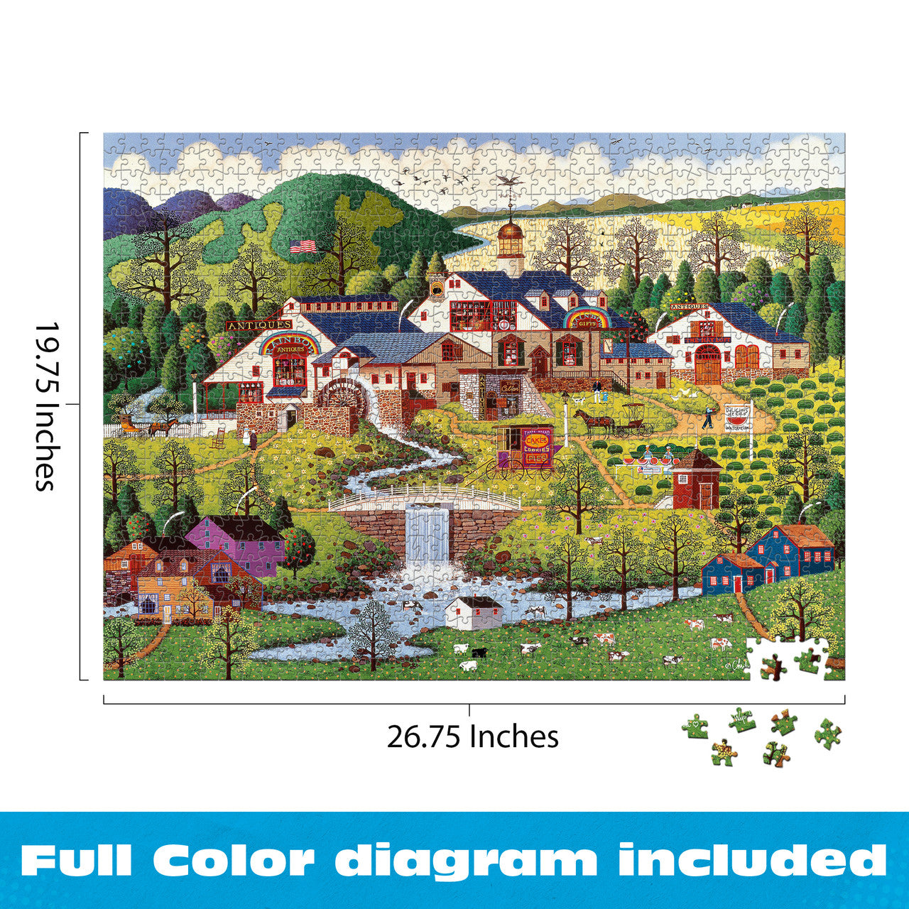 buffalo-games-charles-wysocki-rainbow-s-end-puzzle-1000-teile image 6