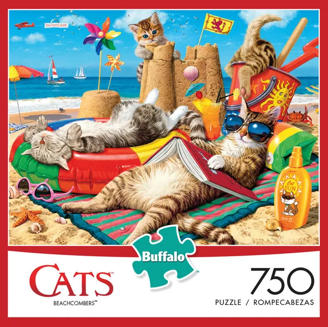 buffalo-games-cats-beachcombers-750-teile-katzenpuzzle image 1