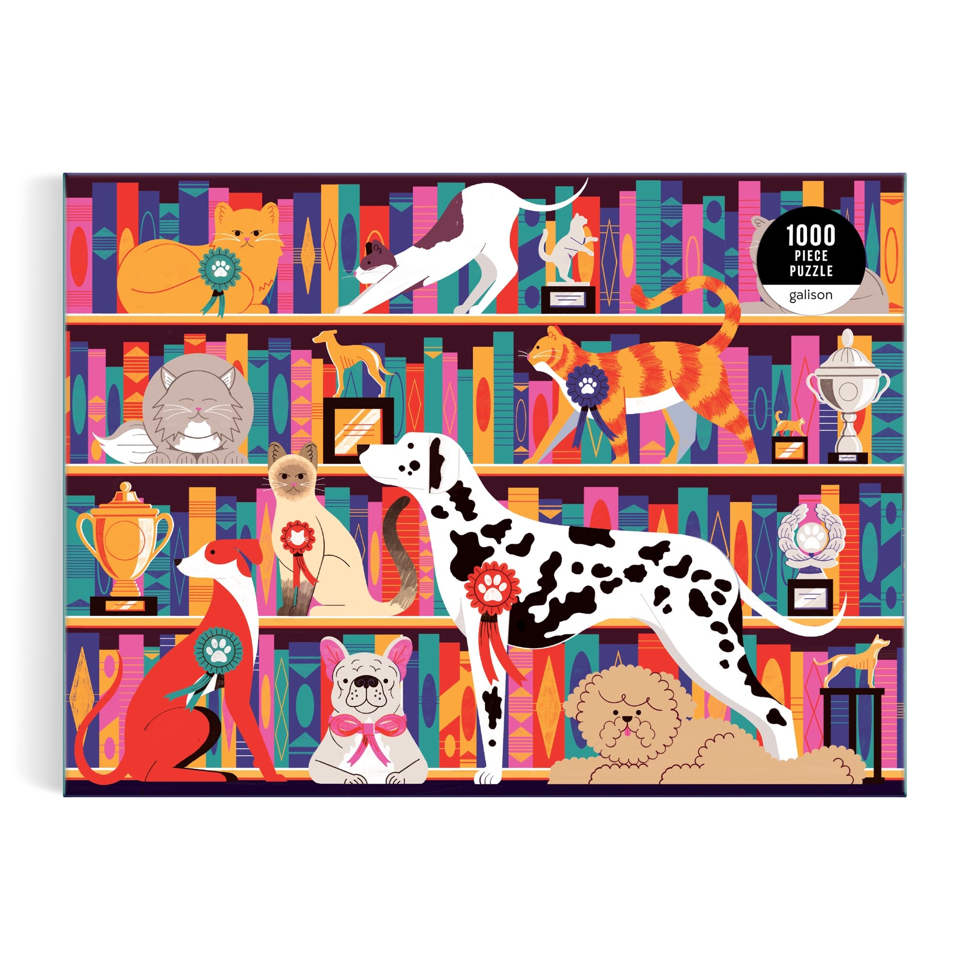 galison-best-in-show-1000-teile-puzzle-katzen-hunde image 2